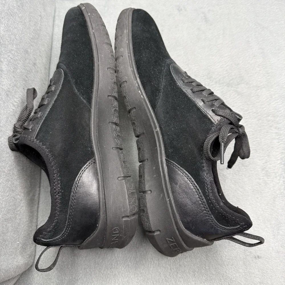 Cole Haan Generation Zerogrand Men's 10 M Black Suede Lace Up Sneakers